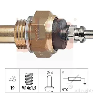 Do wyczerpania zapasów Czujnik, temperatura płynu chłodzącego EPS 1.830.088