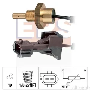 Bezpieczna płatność Czujnik, temperatura płynu chłodzącego EPS 1.830.253