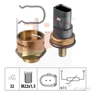 Bezpieczne zakupy Czujnik, temperatura płynu chłodzącego EPS 1.830.278K