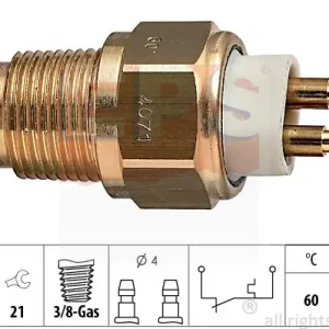 Włącznik temperaturowy, kontrolka płynu chłodzącego EPS 1.840.071 Darmowa dostawa
