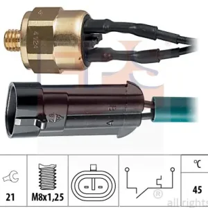Wybór klientów Włącznik temperaturowy, kontrolka płynu chłodzącego EPS 1.840.124