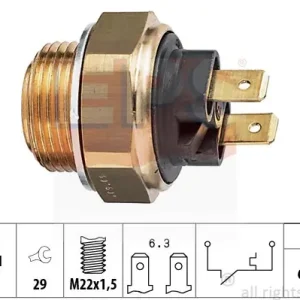 Wyjątkowa oferta Przełącznik termiczny, wentylator chłodnicy EPS 1.850.034