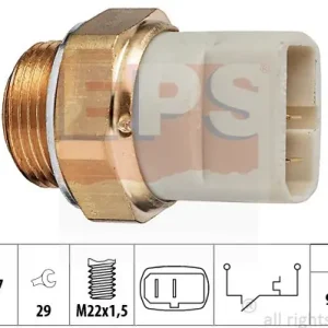 Do wyczerpania zapasów Przełącznik termiczny, wentylator chłodnicy EPS 1.850.049