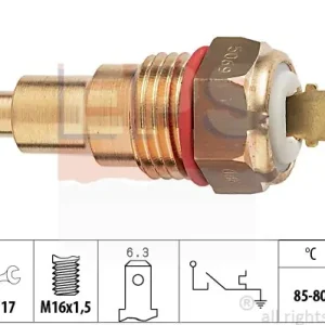 Bezpieczna płatność Przełącznik termiczny, wentylator chłodnicy EPS 1.850.068