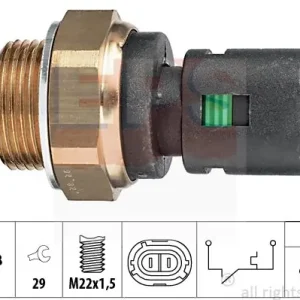 Darmowa dostawa Przełącznik termiczny, wentylator chłodnicy EPS 1.850.128