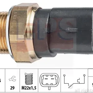 Tylko do końca tygodnia Przełącznik termiczny, wentylator chłodnicy EPS 1.850.288