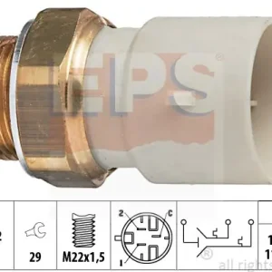 Darmowy zwrot Przełącznik termiczny, wentylator chłodnicy EPS 1.850.632