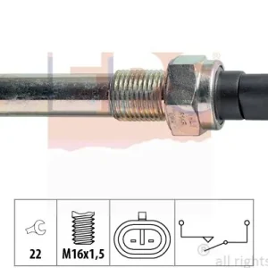 Do wyczerpania zapasów Przełącznik, światło cofania EPS 1.860.143