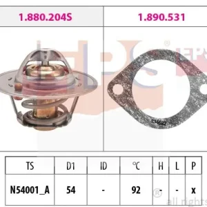 Tylko do końca tygodnia Termostat, płyn chłodzący EPS 1.880.204