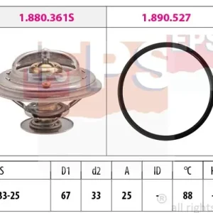 Termostat, płyn chłodzący EPS 1.880.361 Do wyczerpania zapasów