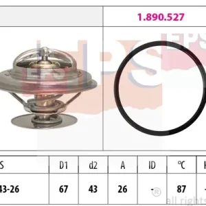 Termostat, płyn chłodzący EPS 1.880.385 Ekspresowa dostawa