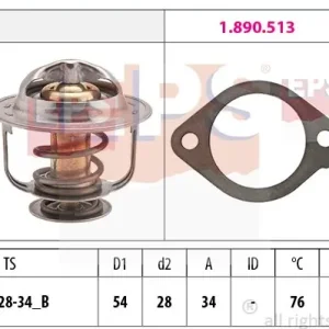 Darmowy zwrot Termostat, płyn chłodzący EPS 1.880.521