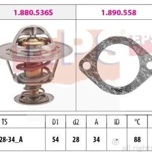 Wyjątkowa oferta Termostat, płyn chłodzący EPS 1.880.536