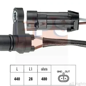 Czujnik prędkości obrotowej, automatyczna skrzynia biegów EPS 1.953.495 Szybka wysyłka