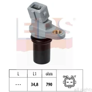 Czujnik, prędkość obrotowa silnika EPS 1.953.641 Ograniczona ilość