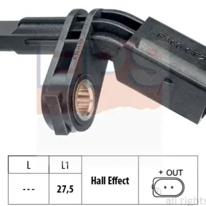 Bezpieczna płatność Czujnik, prędkość obrotowa koła EPS 1.960.007