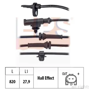 Bezpieczne zakupy Czujnik, prędkość obrotowa koła EPS 1.960.135