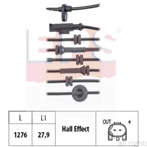 Czujnik, prędkość obrotowa koła EPS 1.960.141 Kup online