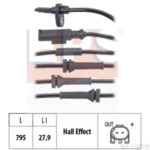 Czujnik, prędkość obrotowa koła EPS 1.960.142 Popularny