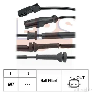 Ekspresowa dostawa Czujnik, prędkość obrotowa koła EPS 1.960.147