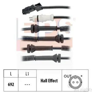 Czujnik, prędkość obrotowa koła EPS 1.960.149 Popularny