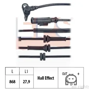 Czujnik, prędkość obrotowa koła EPS 1.960.165 Bezpieczna płatność