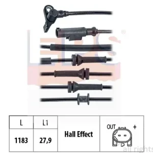 Czujnik, prędkość obrotowa koła EPS 1.960.166 Najlepsza cena