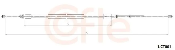 Cięgło, hamulec postojowy COFLE 1.CT001 Sprawdź teraz