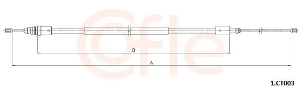 Cięgło, hamulec postojowy COFLE 1.CT003 Tani