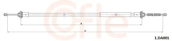 Cięgło, hamulec postojowy COFLE 1.DA001 Bestseller