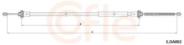 Cięgło, hamulec postojowy COFLE 1.DA002 Do wyczerpania zapasów
