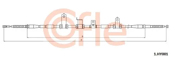Nie przegap Cięgło, hamulec postojowy COFLE 1.HY001