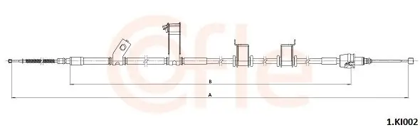Cięgło, hamulec postojowy COFLE 1.KI002 Bezpieczna płatność