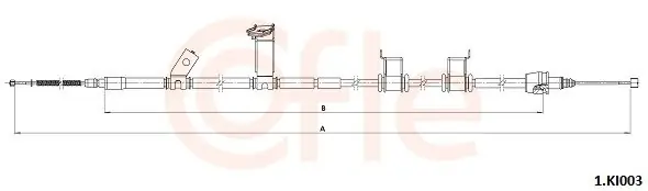 Cięgło, hamulec postojowy COFLE 1.KI003 Wybór klientów