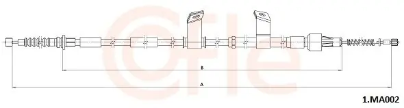 Cięgło, hamulec postojowy COFLE 1.MA002 Ograniczona ilość