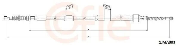 Cięgło, hamulec postojowy COFLE 1.MA003 Tylko dziś