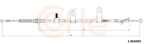 Cięgło, hamulec postojowy COFLE 1.MA004 Okazja
