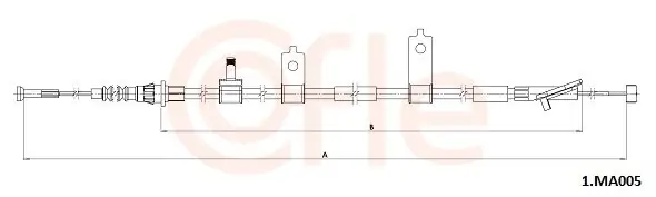 Cięgło, hamulec postojowy COFLE 1.MA005 Dodaj do koszyka