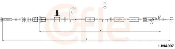 Do wyczerpania zapasów Cięgło, hamulec postojowy COFLE 1.MA007