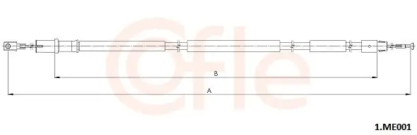 Cięgło, hamulec postojowy COFLE 1.ME001 Oferta czasowa