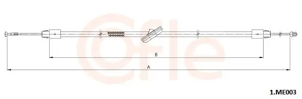 Cięgło, hamulec postojowy COFLE 1.ME003 Darmowy zwrot