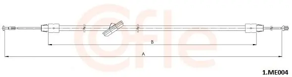 Cięgło, hamulec postojowy COFLE 1.ME004 Oferta czasowa