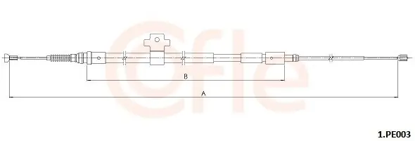 Szybka dostawa Cięgło, hamulec postojowy COFLE 1.PE003