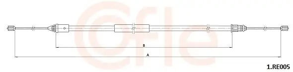 Niska cena Cięgło, hamulec postojowy COFLE 1.RE005
