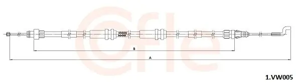 Cięgło, hamulec postojowy COFLE 1.VK005 Cena promocyjna