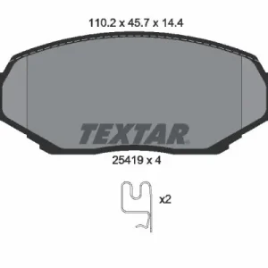 Zestaw klocków hamulcowych, hamulce tarczowe TEXTAR 2541901 Wybór klientów