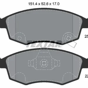 Taniej Zestaw klocków hamulcowych, hamulce tarczowe TEXTAR 2543501