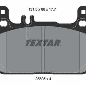 Ograniczona ilość Zestaw klocków hamulcowych, hamulce tarczowe TEXTAR 2550501