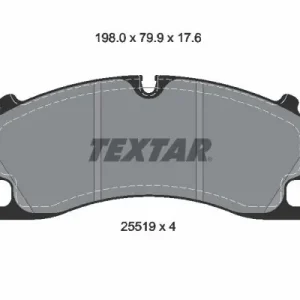 Zestaw klocków hamulcowych, hamulce tarczowe TEXTAR 2551901 Do wyczerpania zapasów