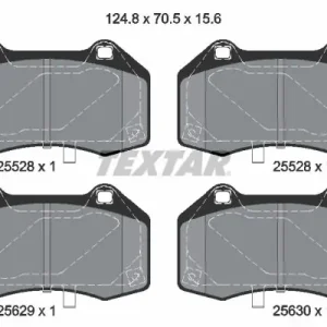 Zestaw klocków hamulcowych, hamulce tarczowe TEXTAR 2552801 Wyprzedaż